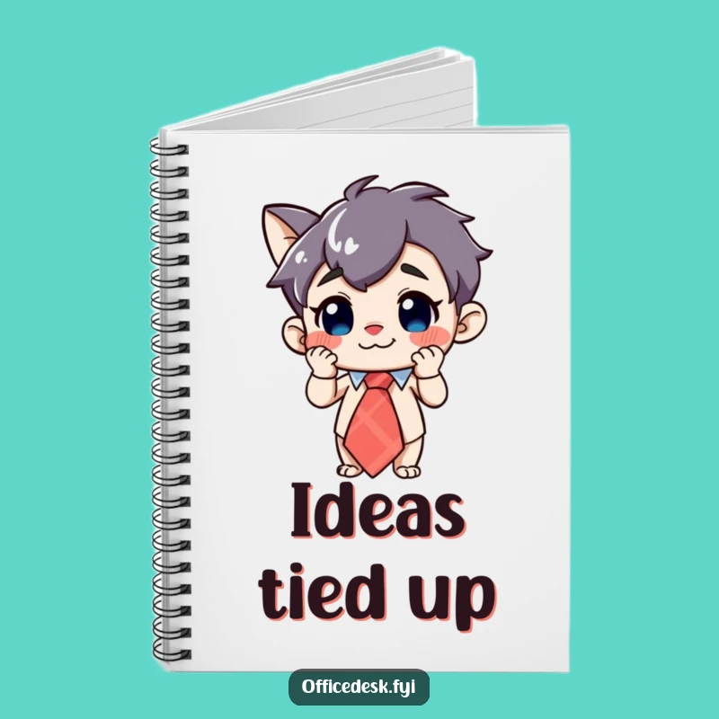Funny Whimsical Tie Notebook: Jot Down Ideas with Curious Style