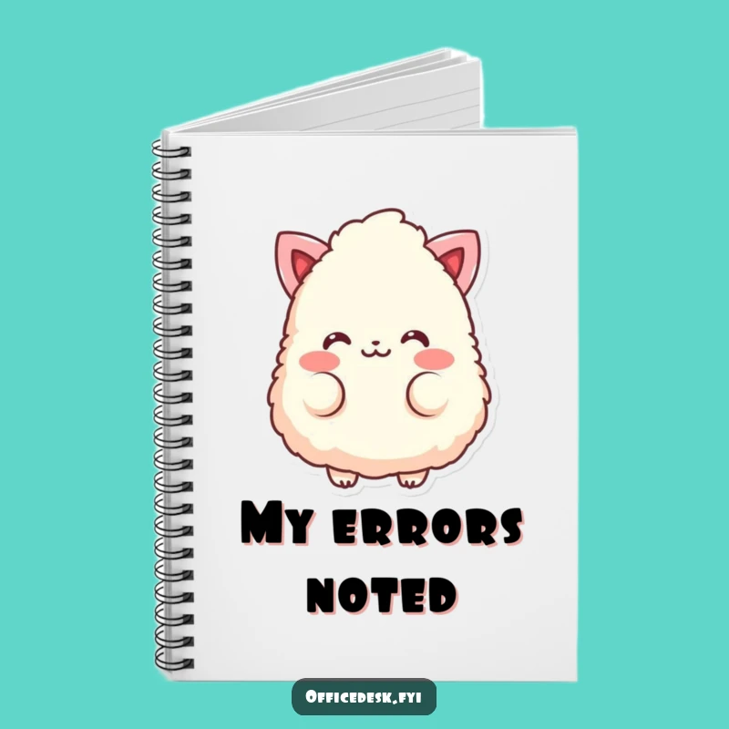 Funny Eraser Blush Notebook - Cute Mistake Journal - Humorous Gift
