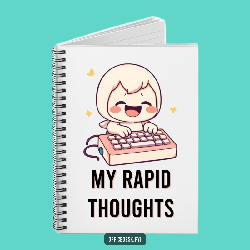 Funny Mini Keyboard Typing Notebook: Hilarious Gift for Writers and Coders