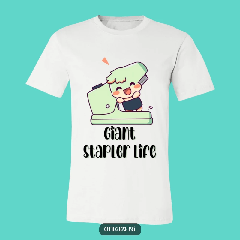 Funny Giant Stapler T-Shirt - Hilarious Gift for Big Dreamers