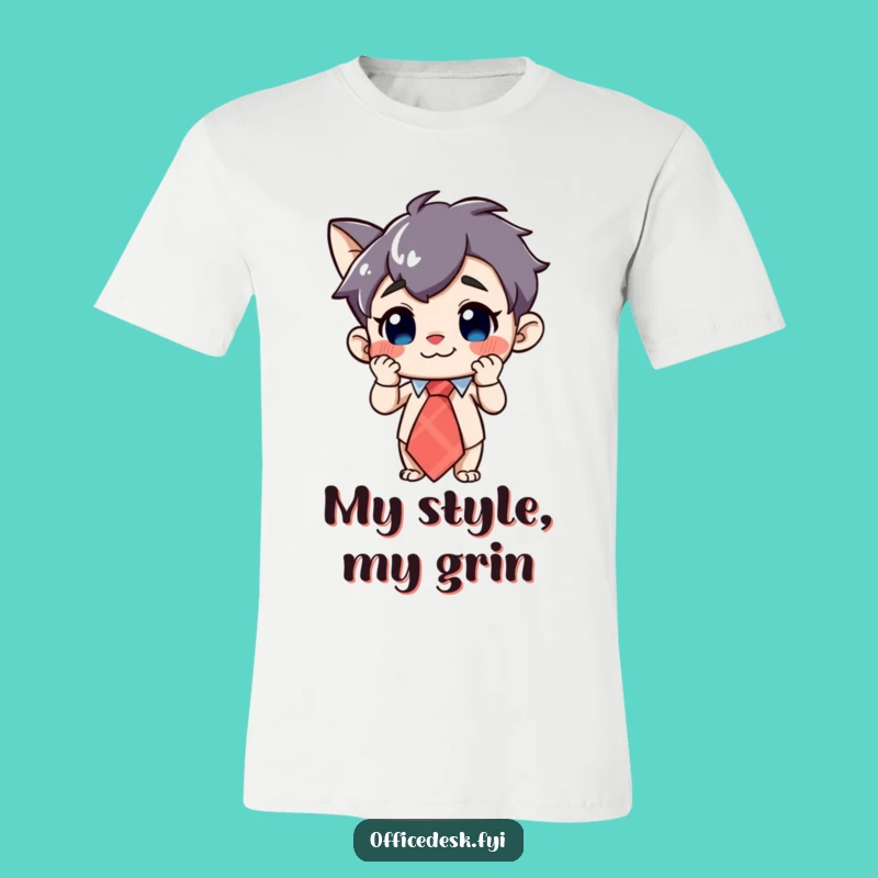 Funny Whimsical Tie T-Shirt: Style with a Grin and Flair