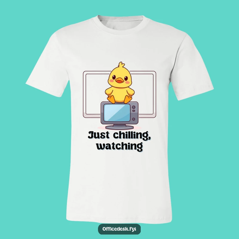 Funny Rubber Duck T-Shirt: Amused Tech Humor for Everyday Wear