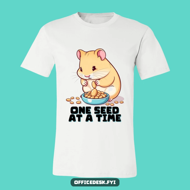 Funny Hamster Seed Scale T-Shirt: Humorous Apparel for the Detail-Oriented