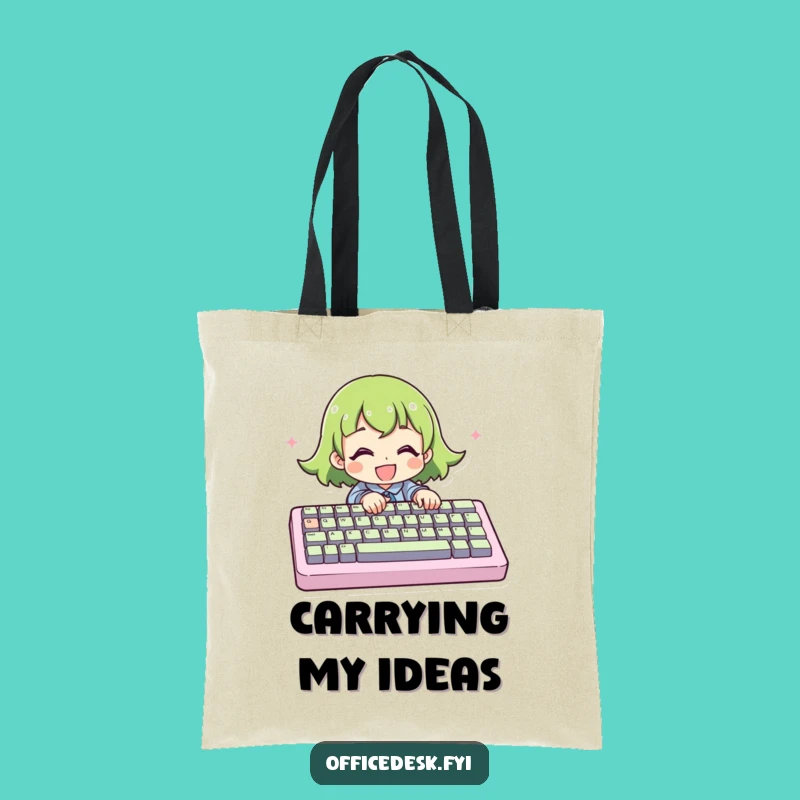 Funny Tote Bag: Giant Keyboard Enthusiast Tote - Perfect Gift!