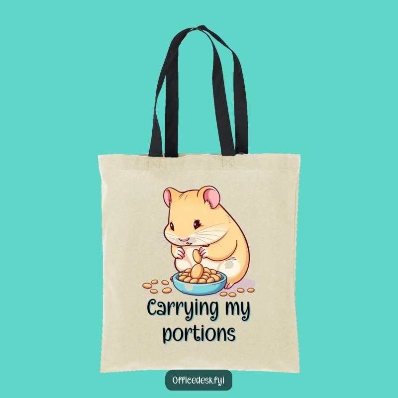 Funny Hamster Seed Scale Tote Bag: Carry Your Essentials with Precise Style