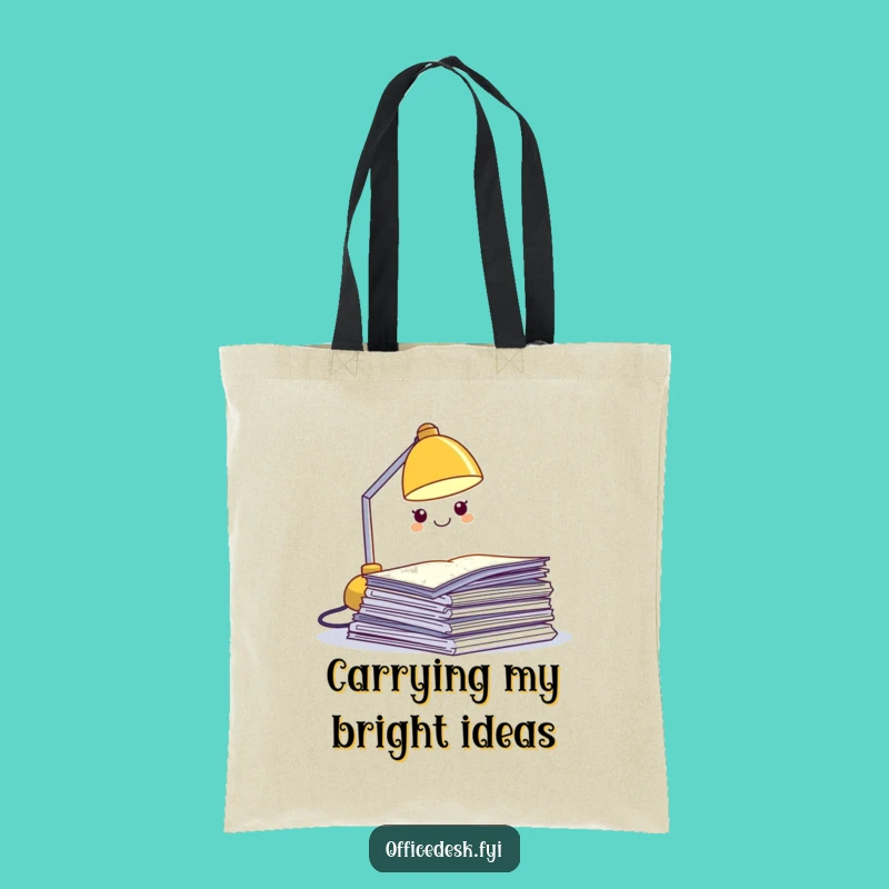 Funny Desk Lamp Tote Bag - Carry Your Humor & Essentials with Style