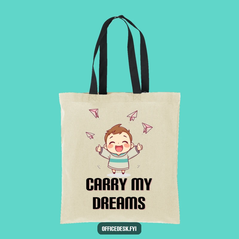 Funny Paper Airplane Tote Bag - Carry Your Enthusiasm with Erratic Style