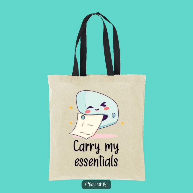 Funny Stapler Jam Tote Bag - Office Essential Carry-all - Humorous Gift